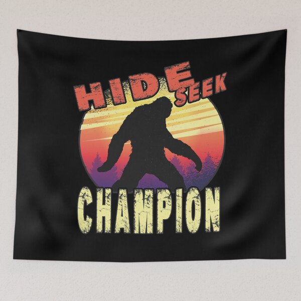 Item preview, Hide Seek Champion Big Vintage Foot Retro Graphic designed and sold by Countrysmart.