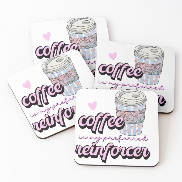 Item preview, Coffee is my Preferred Reinforcer ABA Retro Design designed and sold by VisionaryABA.