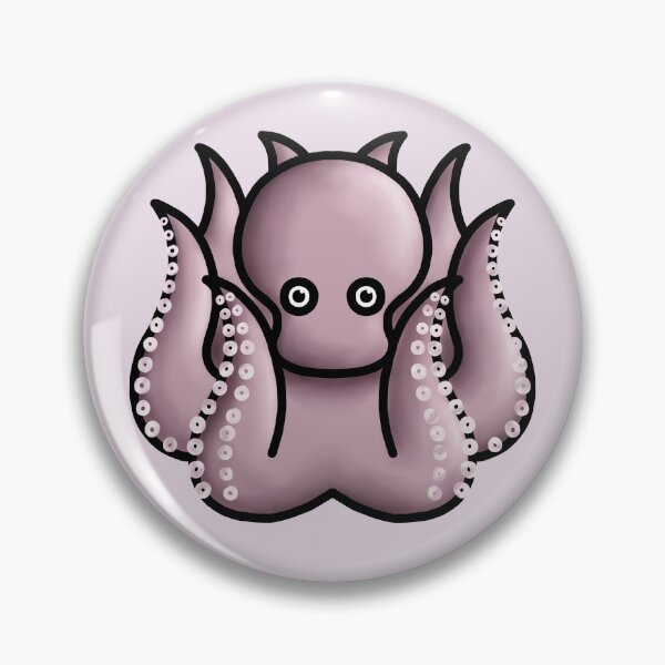 Item preview, little cute pastel pink octopus designed and sold by octo-PS.