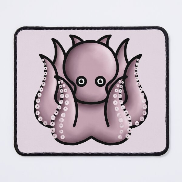 Item preview, little cute pastel pink octopus designed and sold by octo-PS.