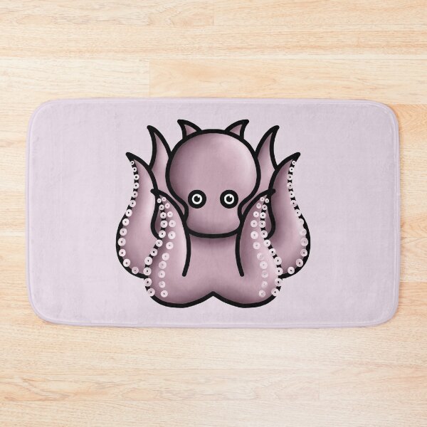 Item preview, little cute pastel pink octopus designed and sold by octo-PS.