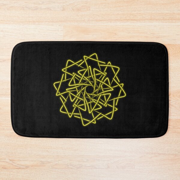 Item preview, Yellow eight pointed star, abstract art designed and sold by Meo Design.