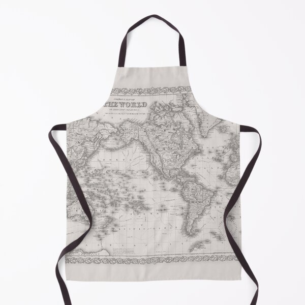 Item preview, Colton’s Map of the World 1855 Neutral designed and sold by VintageArchive.