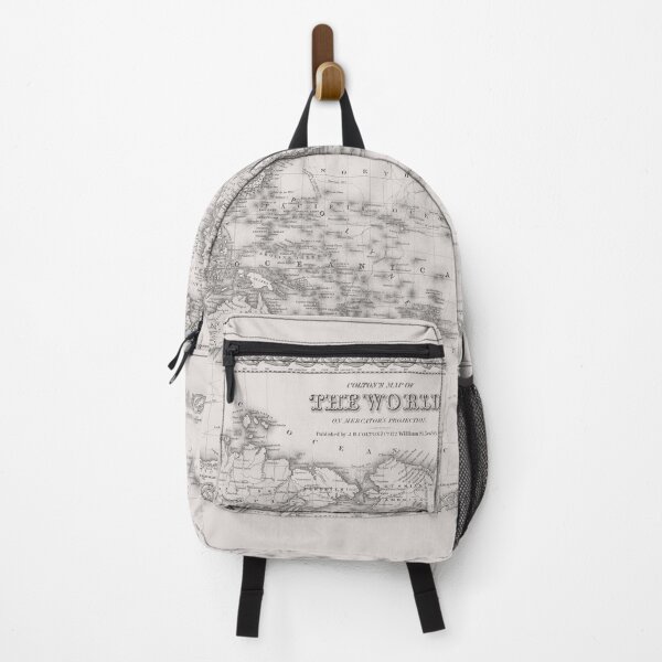 Item preview, Colton’s Map of the World 1855 Neutral designed and sold by VintageArchive.