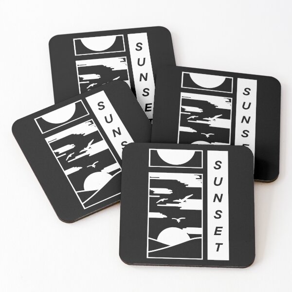 Item preview, Aesthetic Black and White Sunset designed and sold by shindeku.
