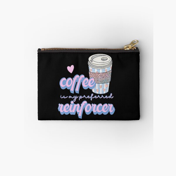 Aperçu de l'œuvre Le café est mon renforçateur préféré ABA Retro Design créée et vendue par VisionaryABA.