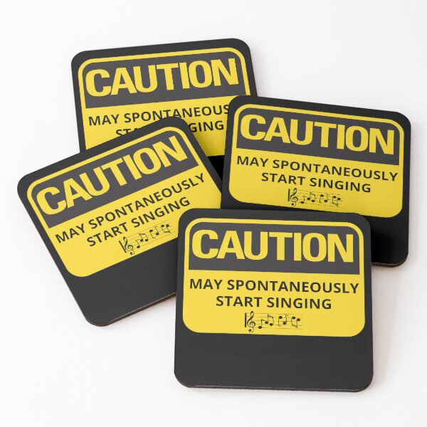 Item preview, Funny Singers Quote or Sayings Caution May Spontaneously Start Singing designed and sold by elvisg03.