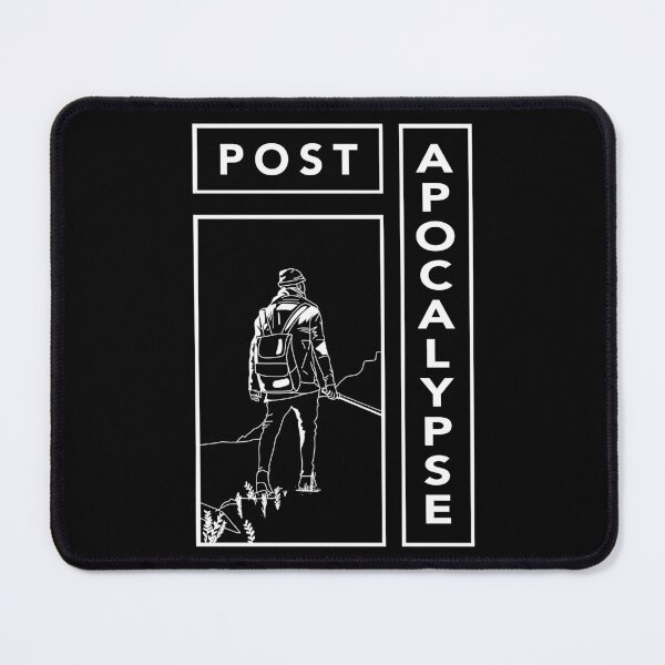 Item preview, Aesthetic Black and White Post Apocalypse Man Standing with a Sword  designed and sold by shindeku.