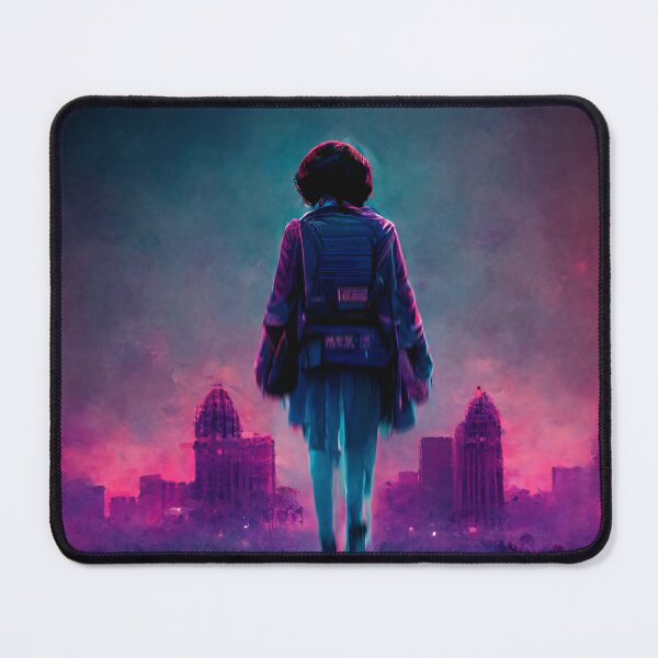 Item preview, Young girl walks in post-apocalyptic city designed and sold by Mediatoni.