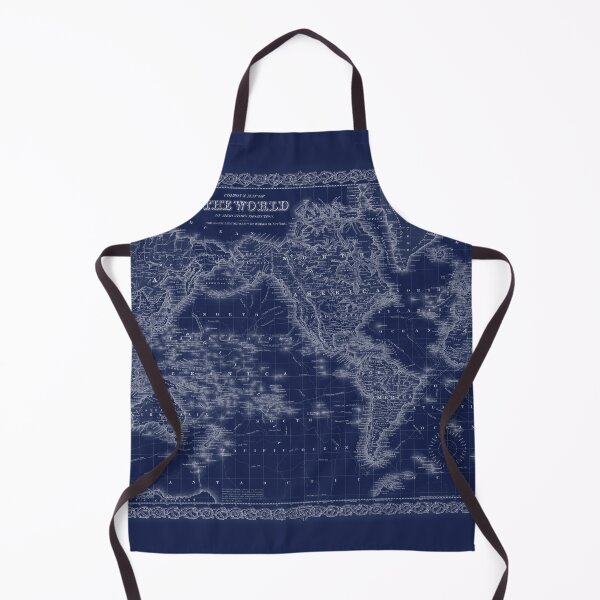 Item preview, Colton’s Map of the World 1855 Blue designed and sold by VintageArchive.