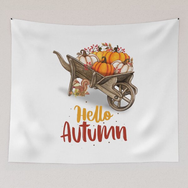Item preview, Pumpkin, Halloween, Autumn Colors, October Colors, September Colors, Squirrel designed and sold by WORLD-SOFIA.