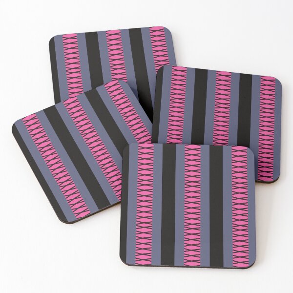 Item preview, Pink Black Gray Criss-Cross Geometric Graphic Design Pattern designed and sold by delohill.