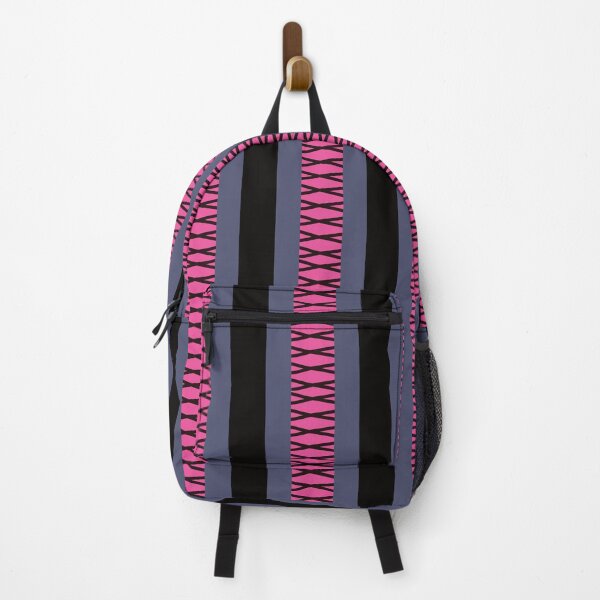 Item preview, Pink Black Gray Criss-Cross Geometric Graphic Design Pattern designed and sold by delohill.