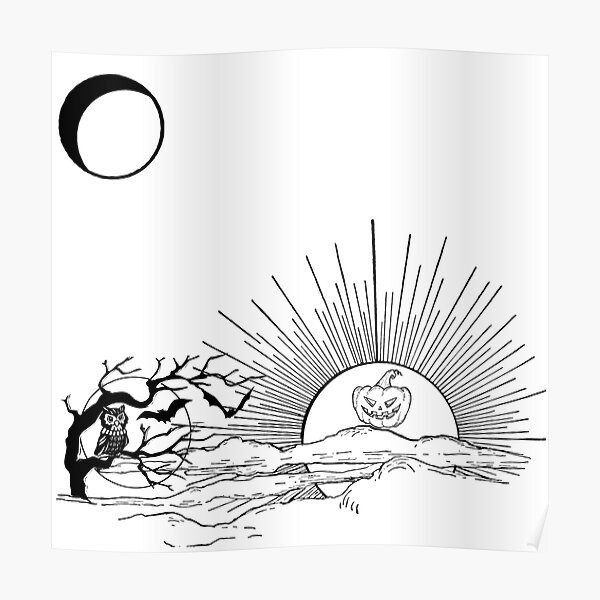 "Night and horror drawings" Poster for Sale by Amir9a Redbubble