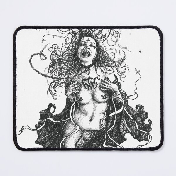 Item preview, Miss 666, satan's lover, succubus, lucifer's bride, naked girl, sexy dark nun, dark art, Gothic Aesthetic, Goth Girl, BDSM art, Vintage Witch, Sexy Vamp designed and sold by SSINAMOON.