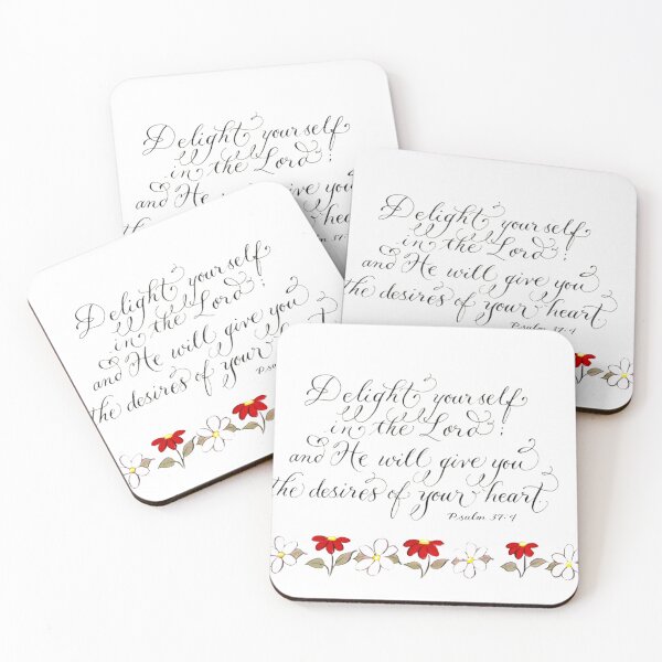 Item preview, Delight in the Lord handwritten inspiration verse designed and sold by Melissa Renee.