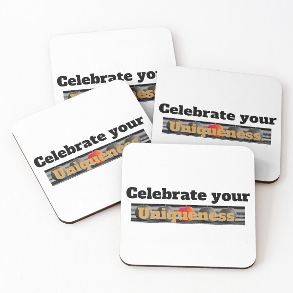 Item preview, Celebrate Your Uniqueness. - black writing designed and sold by TheMajesTee.