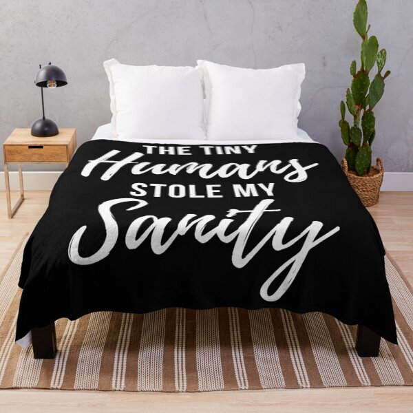 Item preview, Tiny Humans Stole My Sanity - Crazy Mom Funny Quote Long Sleeve designed and sold by energeticcrow76.