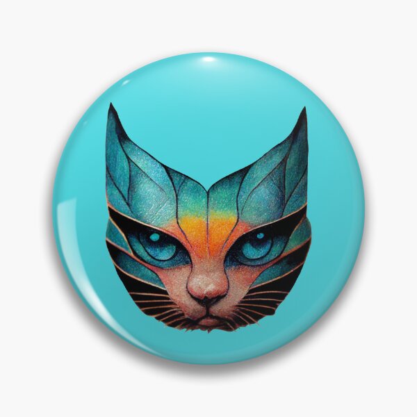 Item preview, Geometric Teal Cat designed and sold by DesignsBySaxton.