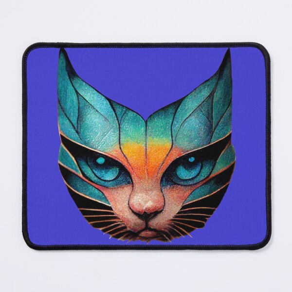 Item preview, Geometric Teal Cat designed and sold by DesignsBySaxton.
