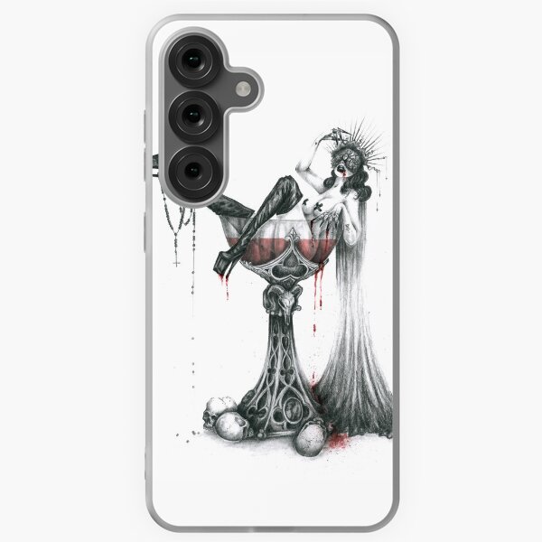 Item preview, Bloody Dita, Lady in a Martini Glass, Bloody Drink, BDSM girl in gothic cup, Gothic Aesthetic, Goth Girl, Dart Art, Vintage Witch, Sexy Vamp designed and sold by SSINAMOON.