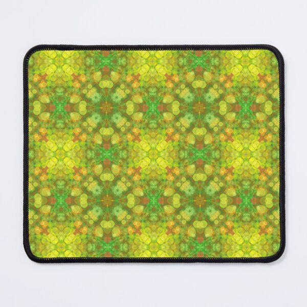 Item preview, Plethora of green and yellow circles, unique hand drawn geometric repeating pattern - WelshDesigns designed and sold by welshdesigns.