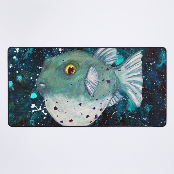 Item preview, Friendly Green Fugu Redux designed and sold by PaintedPuffer.