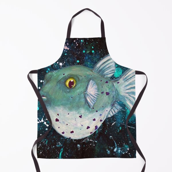 Item preview, Friendly Green Fugu Redux designed and sold by PaintedPuffer.