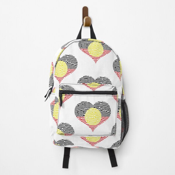 Item preview, Aboriginal Land National Sorry Day 2022 - Retro Vintage Australian Aboriginal Flag Fingerprint Heart Fire   designed and sold by Shidosama.