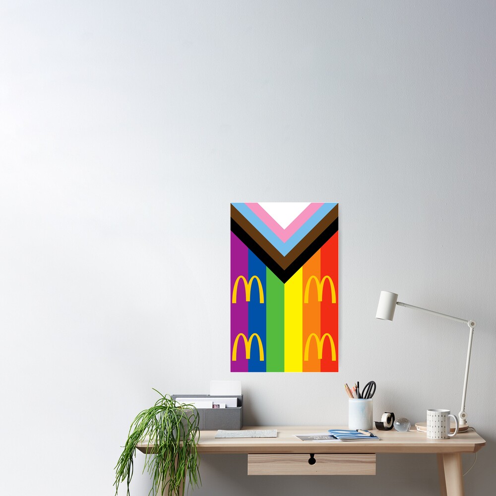 "McDonald's Pride Flag" Poster for Sale by thenameisgrey Redbubble