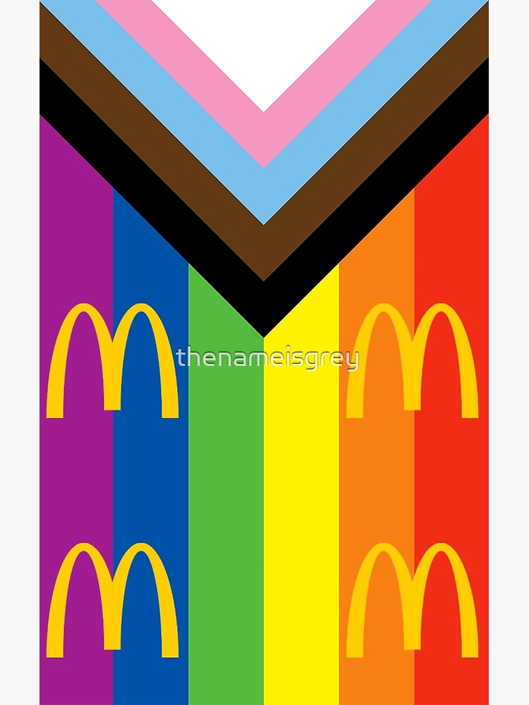 “McDonald’s Pride Flag” Poster for Sale by thenameisgrey | Redbubble