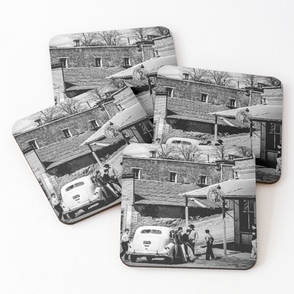 Item preview, Austin, Colorado street scene 1940 designed and sold by lobodelnoir.