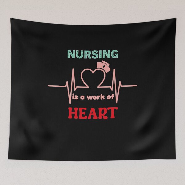Item preview, Nursing is a work of heart designed and sold by Zakaria-4.