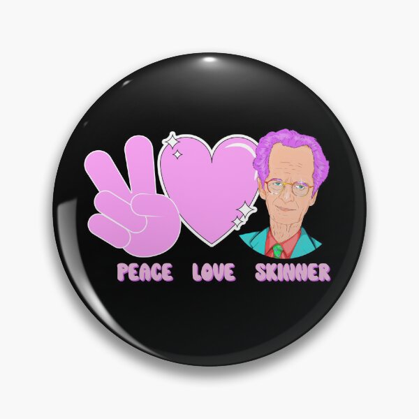 Item preview, Peace, Love, Skinner Applied Behavior Analysis Funny Sticker designed and sold by VisionaryABA.