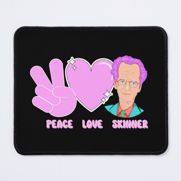 Item preview, Peace, Love, Skinner Applied Behavior Analysis Funny Sticker designed and sold by VisionaryABA.