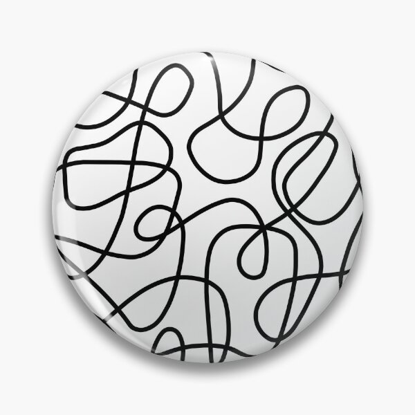 Item preview, Doodle Lines | Black + Cream designed and sold by GreysPosy.