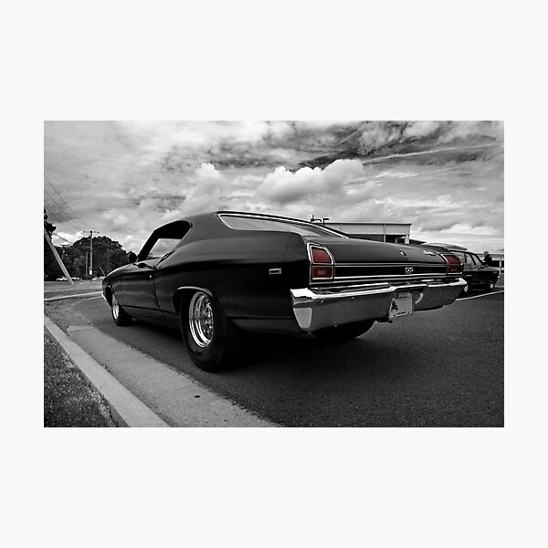 1969 Chevy Chevelle SS b&w(-ish) Photographic Print