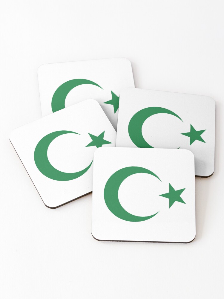 Pakistan Pakistanisch Stern Und Halbmond Islam Islamisch Osmanisches Reich Untersetzer 4er Set Von Tomsredbubble Redbubble