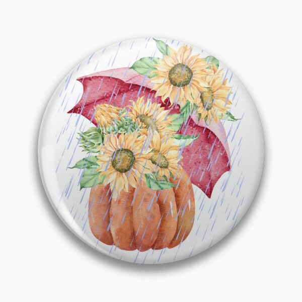 Item preview, Pumpkin, Halloween, Autumn Colors, October Colors, September Colors, Sunflower, Umbrella, Rain, Flowers designed and sold by WORLD-SOFIA.