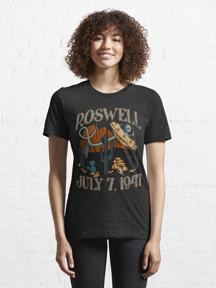 Thumbnail 6 of 7, Essential T-Shirt, Roswell July 7 1947 designed and sold by v-nerd.