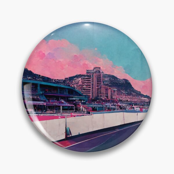 Aperçu de l'œuvre Monaco gp Retrowave - Circuit de course F1 créée et vendue par Harley-Jay.
