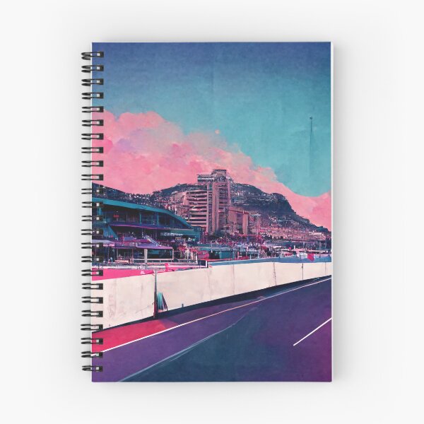 Aperçu de l'œuvre Monaco gp Retrowave - Circuit de course F1 créée et vendue par Harley-Jay.