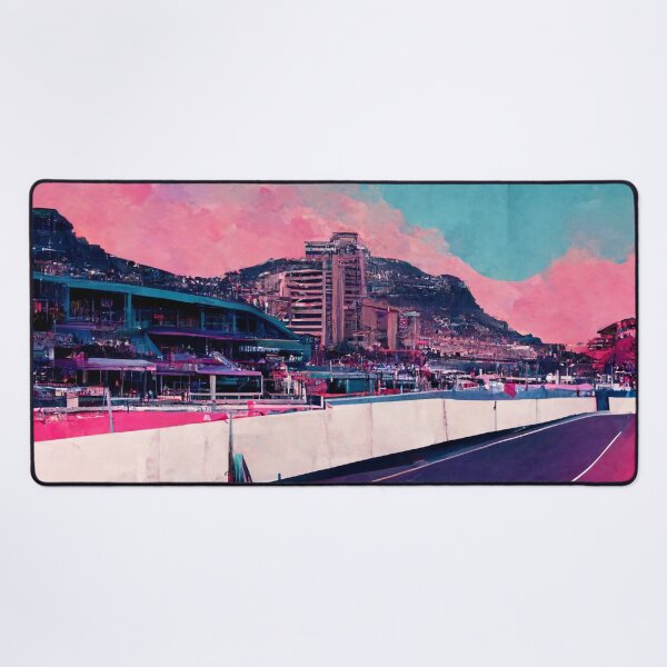 Aperçu de l'œuvre Monaco gp Retrowave - Circuit de course F1 créée et vendue par Harley-Jay.