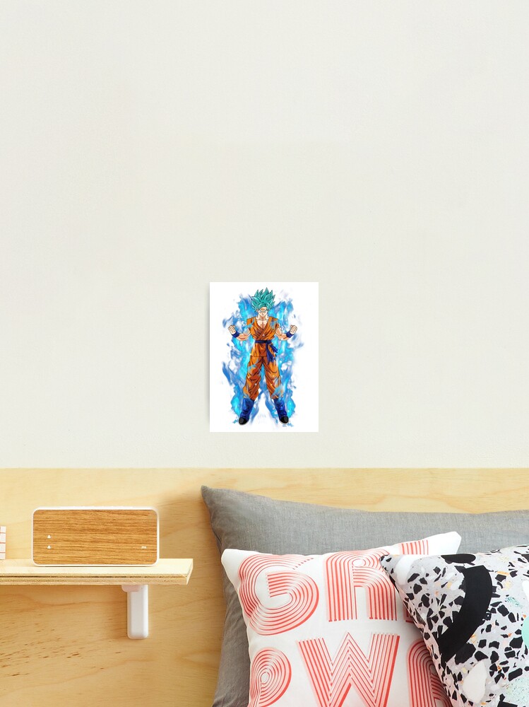 Goku - Blue Hair Super Saiyan Postcard for Sale by animelovah