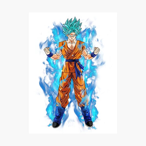 Lámina fotográfica «Goku - Blue Hair Super Saiyan» de animelovah | Redbubble Lámina fotográfica «Goku - Blue Hair Super Saiyan» de animelovah | Redbubble