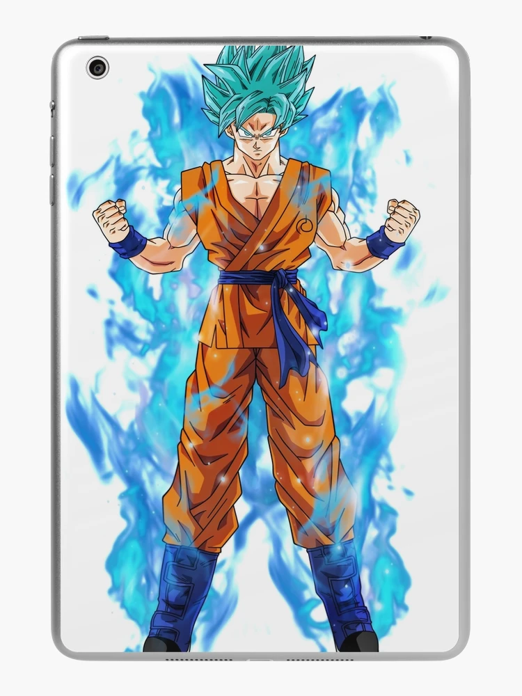 Goku - Blue Hair Super Saiyan Postcard for Sale by animelovah