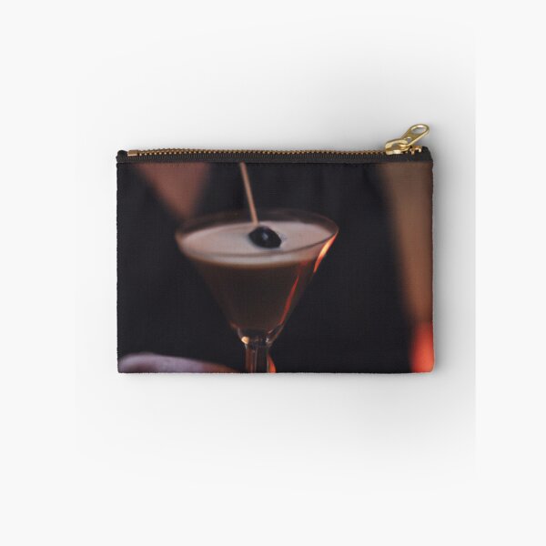 Item preview, a woman's hand holding an espresso martini in a moody bar photo designed and sold by xostarboyxo.