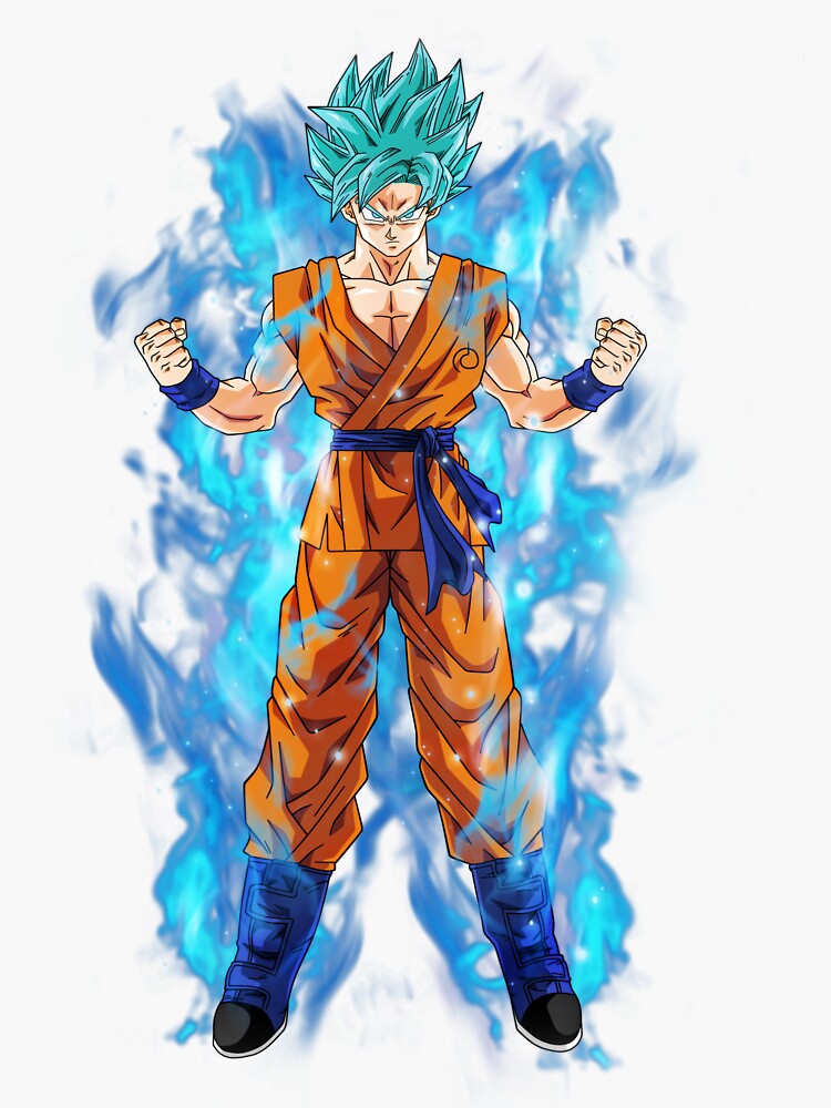 dragon ball z super saiyan Goku Blue Head