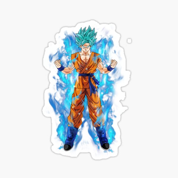 Adesivo Holográfico Goku Deus Super Saiyajin Blue