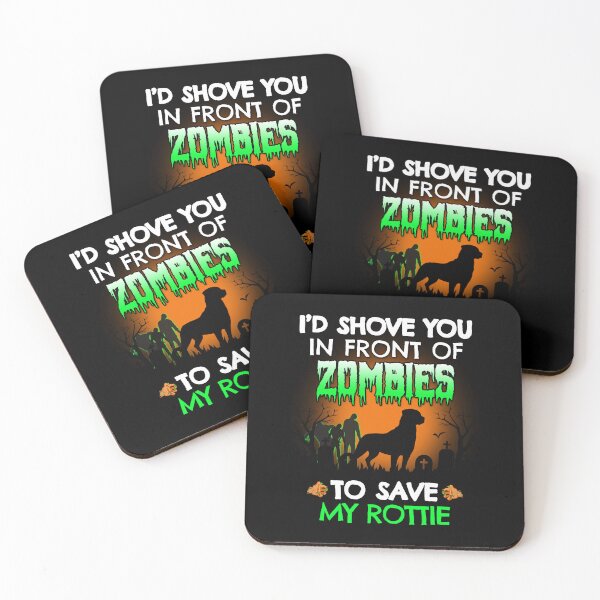 Item preview, Funny Rottie Zombie Shove Halloween Dog Gift designed and sold by Guarddogdrive.
